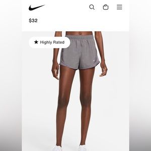Nike grey shorts size xs